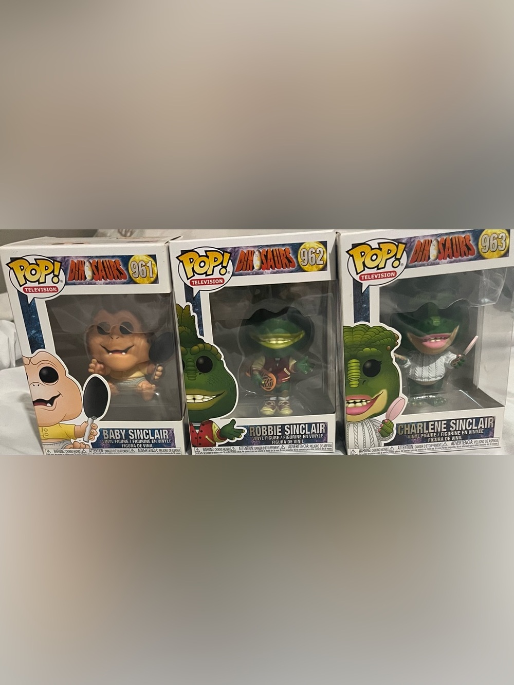 Funko Pop! Dinosaurs Trio Robbie Sinclair Green with Brown and Pink Accents